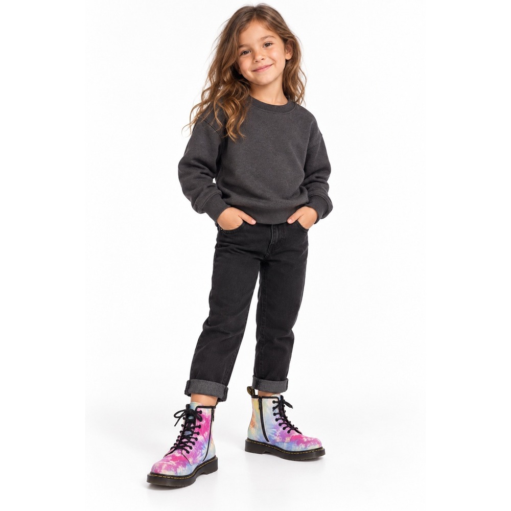 DR. MARTENS 1460 J Tie-Dye Combat Boots Kids US 13 UK 12 EU 31
